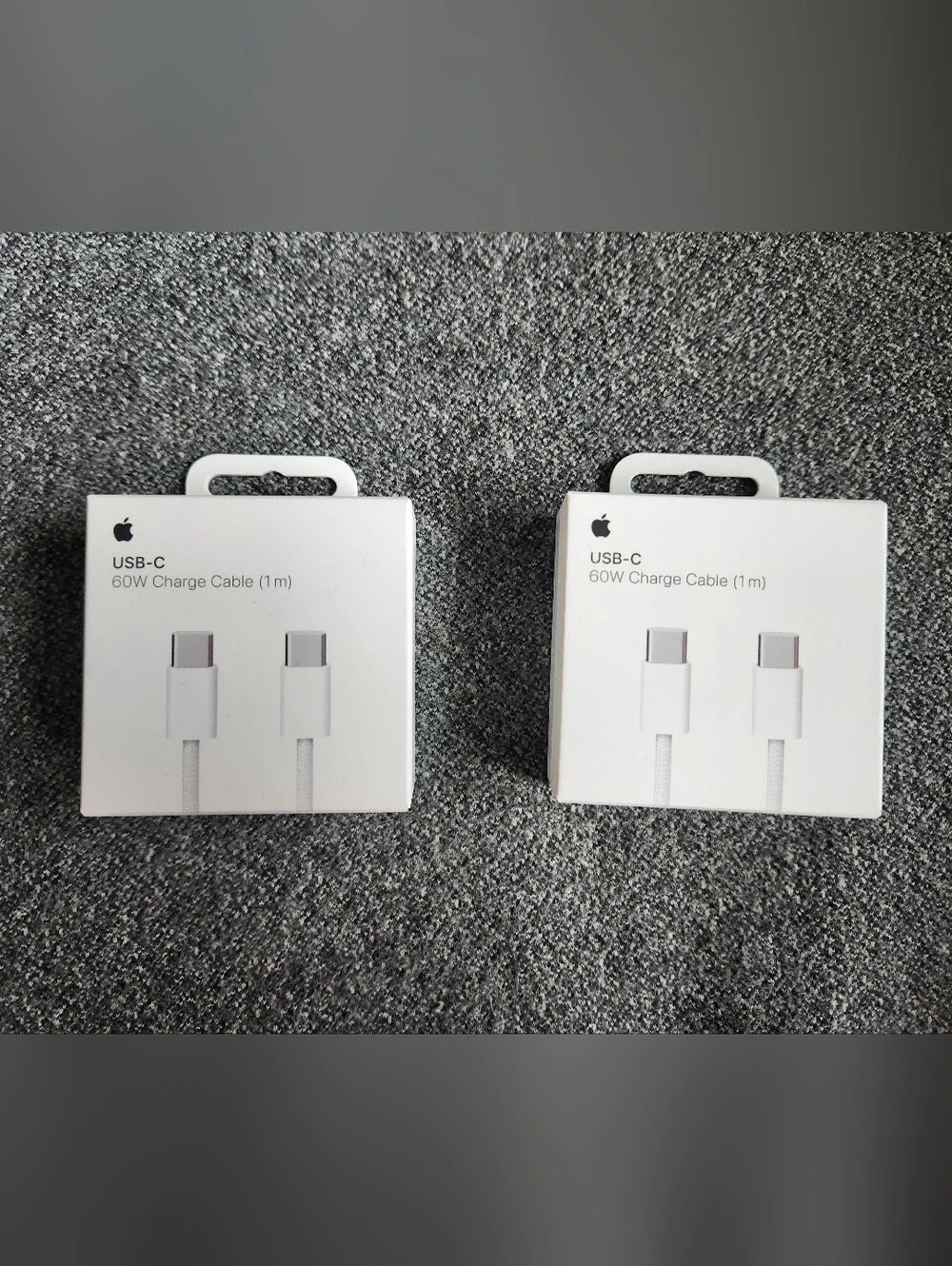 Apple USB-C 60W Charge Cable (1m) — White (Twin Pack)
